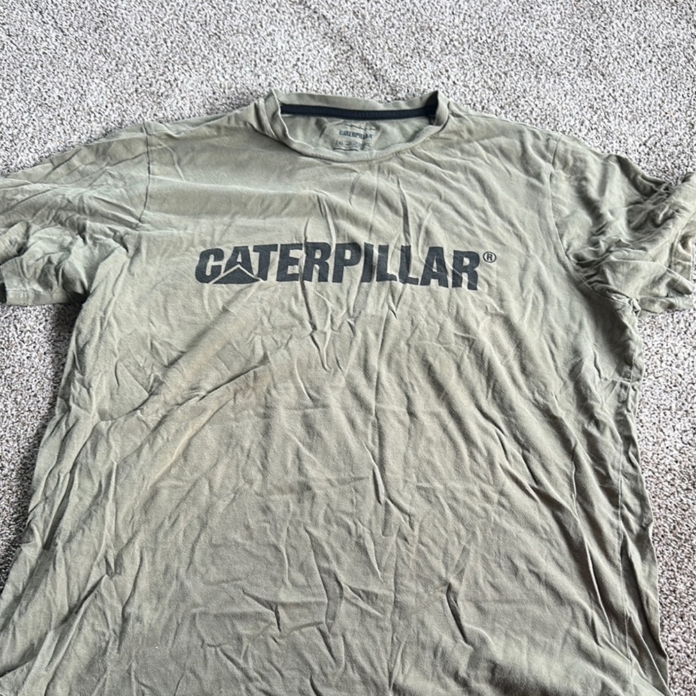 Caterpillar Khaki Logo Tee